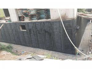 安阳文化公司订购的防水卷材施工现场